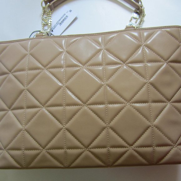 Love Moschino Vegan Leather Quilted Zip Closure Shoulder Handbags Tote - Picture 3 of 7